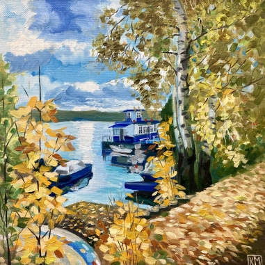 Painting for sale online - Golden Pier
