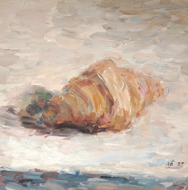 Painting for sale online - Croissant