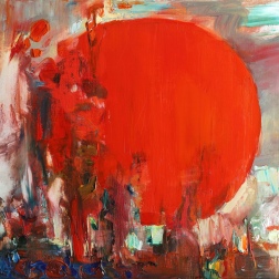 Painting for sale online - Red Sun