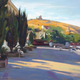 Painting for sale online - Balaklava, city pier