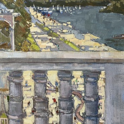 Painting for sale online - A colorful summer made of light chintz