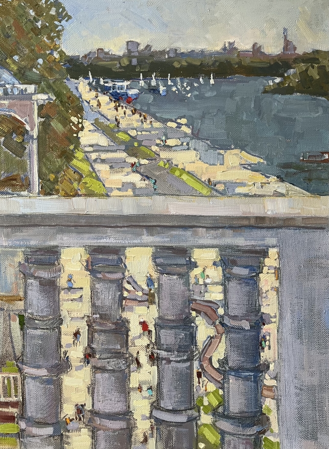 Painting for sale online - A colorful summer made of light chintz