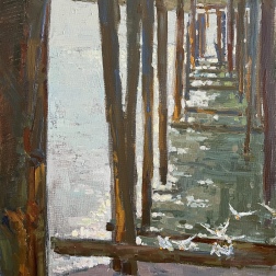 Painting for sale online - Bird splashes