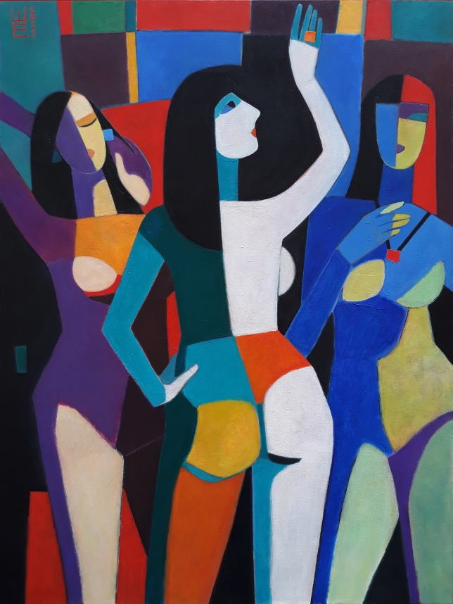 Painting for sale online - Diamond girls