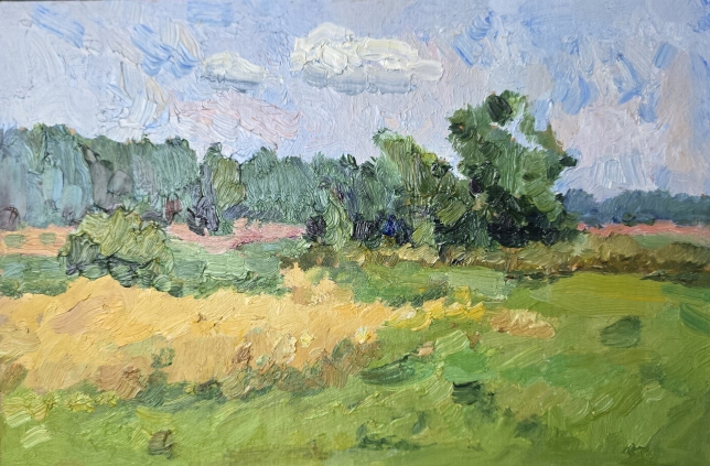 Painting for sale online - At a dacha in the Leningrad region