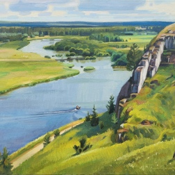 Painting for sale online - The Chusovaya River