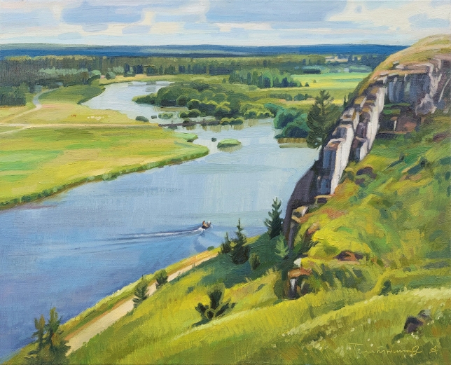Painting for sale online - The Chusovaya River
