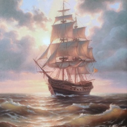 Painting for sale online - Sailing on the high seas