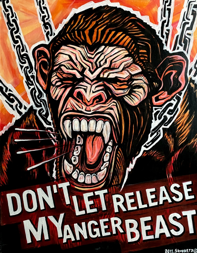 Painting for sale online - DON’T LET RELEASE MY ANGER BEAST