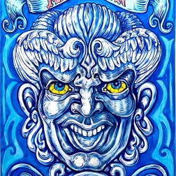 Painting for sale online - Mascaron Le Zephyr