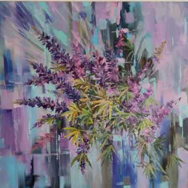 Painting for sale online - Lupines Breath of Summer