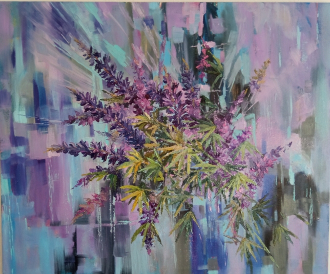 Painting for sale online - Lupines Breath of Summer