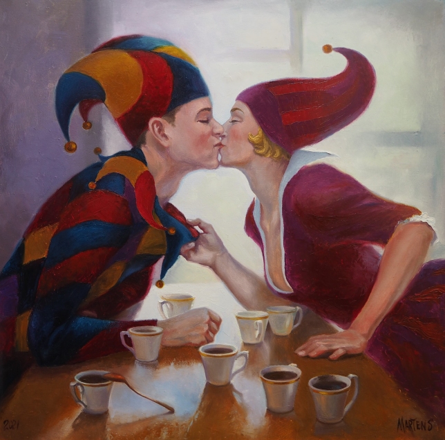 Painting for sale online - Fun coffee tasting