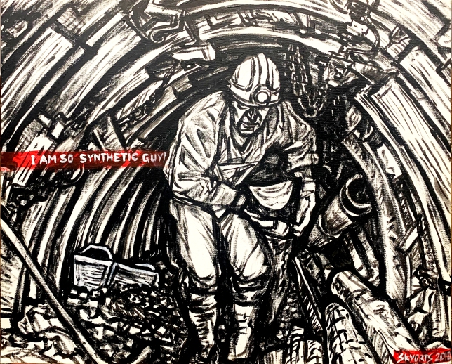 Painting for sale online - IAM SO SYNTHETIC GUY