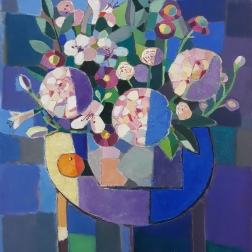 Painting for sale online - Букет цветов и мандарины