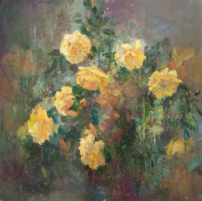 Painting for sale online - Yellow roses