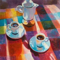 Painting for sale online - Два эспрессо