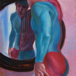 Painting for sale online - Harlequin at the mirror
