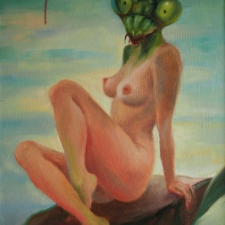 Painting for sale online - Девушка с большими глазами