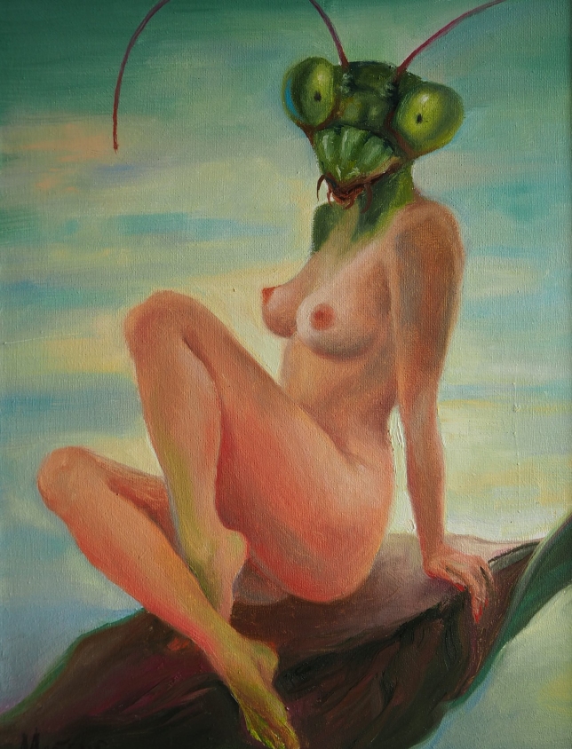 Painting for sale online - A girl with big eyes