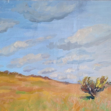 Painting for sale online - A day with clouds