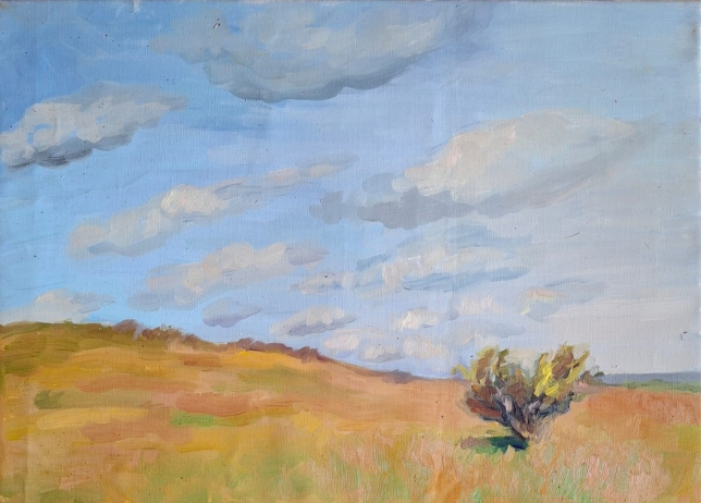Painting for sale online - A day with clouds