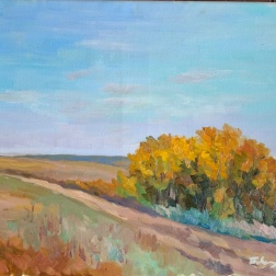 Painting for sale online - Autumn in the steppe