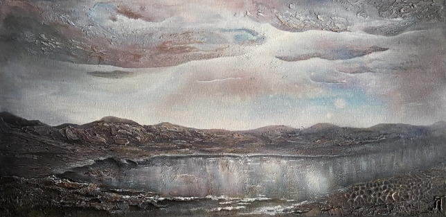 Painting for sale online - Mountain lake