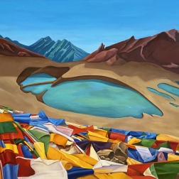 Painting for sale online - Drolma La Pass