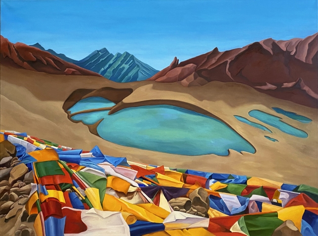 Painting for sale online - Drolma La Pass