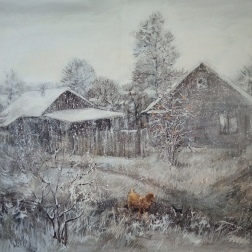 Painting for sale online - A walk through the first snow