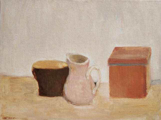 Painting for sale online - Still life with a tea box