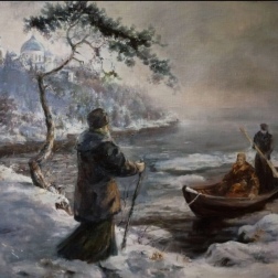 Painting for sale online - A gloomy land, a foggy land