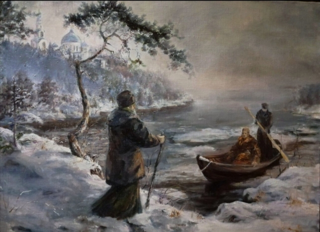 Painting for sale online - A gloomy land, a foggy land