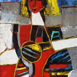 Painting for sale online - ДЕВУШКА С МЯЧЕМ