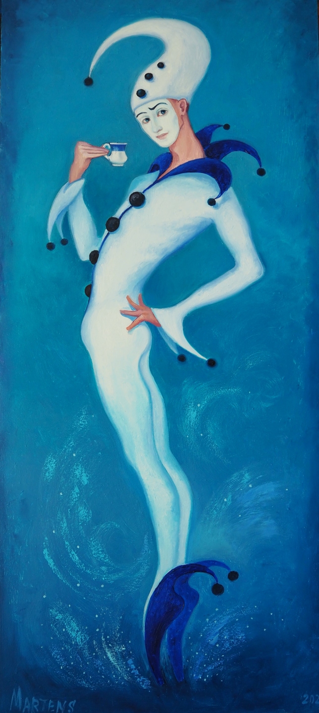 Painting for sale online - Winter Harlequin