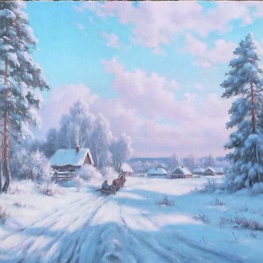 Painting for sale online - Winter day