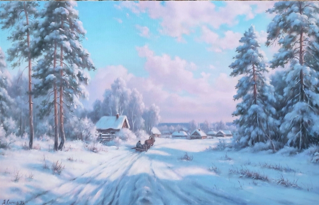 Painting for sale online - Winter day