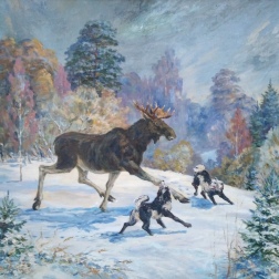 Painting for sale online - On the first snow