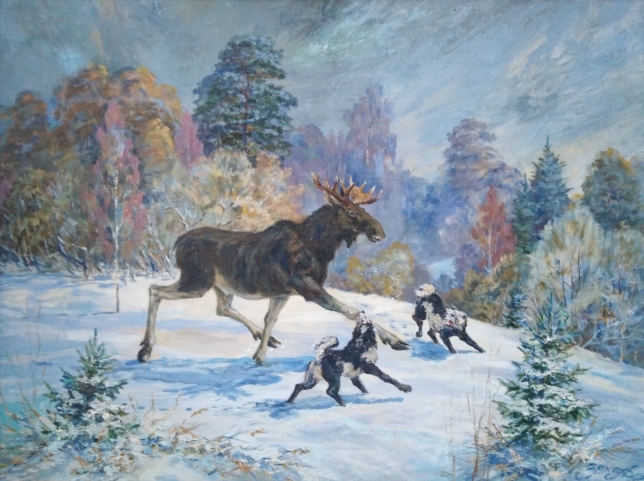 Painting for sale online - On the first snow