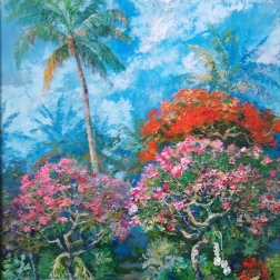 Painting for sale online - Paradise bushes