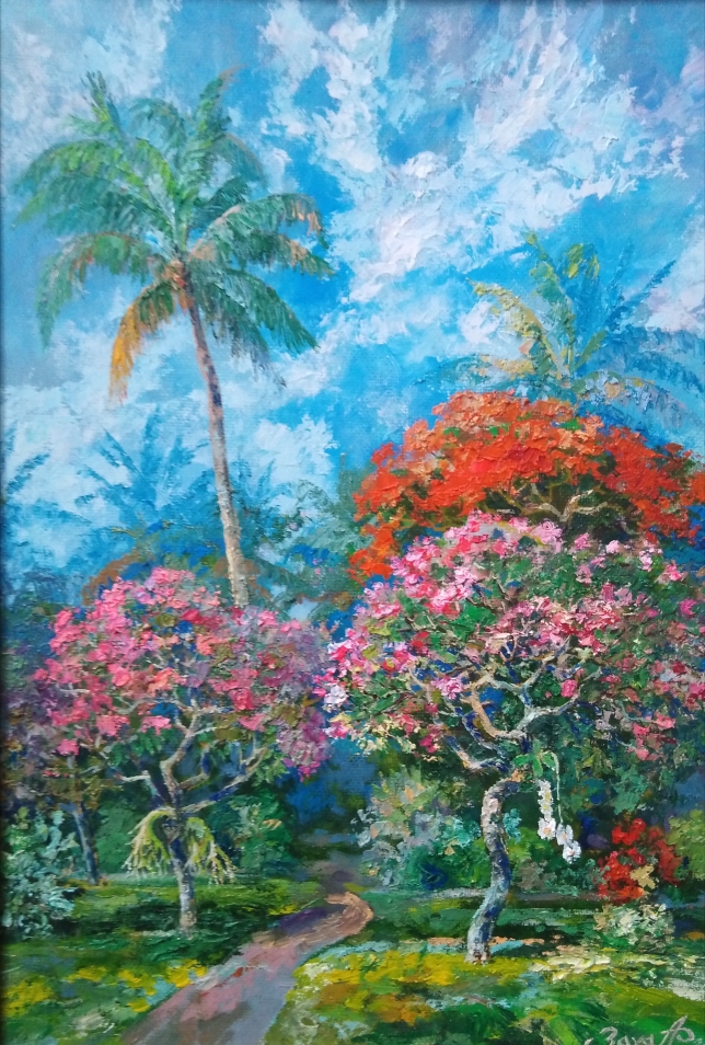 Painting for sale online - Paradise bushes