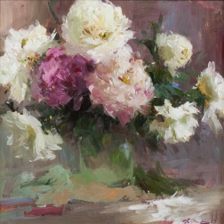 Painting for sale online - Sketch with peonies