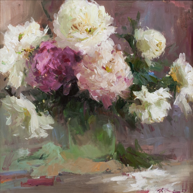 Painting for sale online - Sketch with peonies