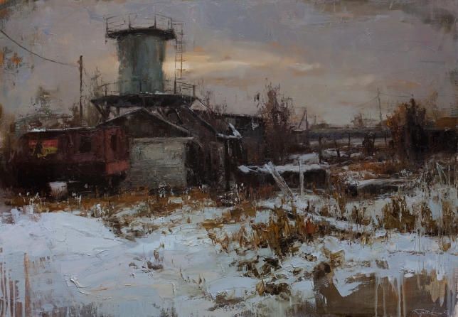 Painting for sale online - Ghosts of the outskirts