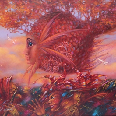 Painting for sale online - Mechanical fish