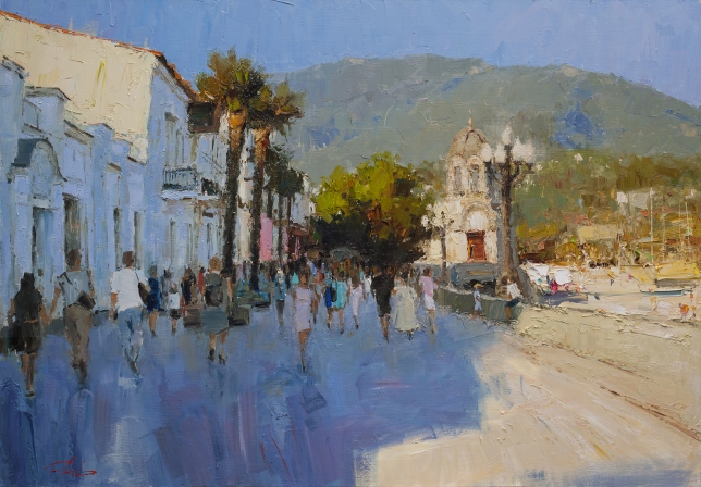 Painting for sale online - Yalta The warmth of the southern city