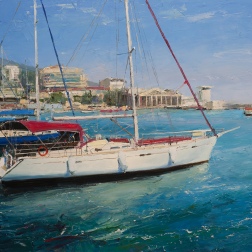 Painting for sale online - Towards the horizon