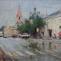 Painting for sale online - Rain in Pereslavl