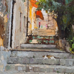 Painting for sale online - Lane where time stops